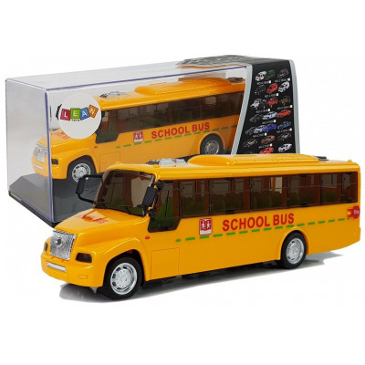 Školský autobus so zadným pohonom, svetlami a zvukmi - žltý